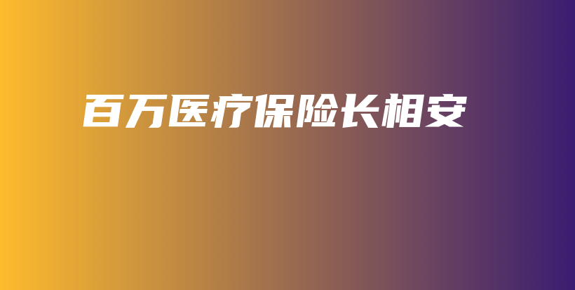 百万医疗保险长相安-PLB
