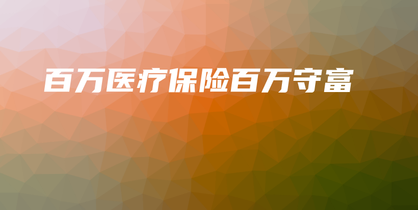 百万医疗保险百万守富-PLB