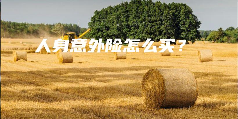 人身意外险怎么买？-PLB
