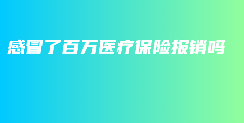 感冒了百万医疗保险报销吗-PLB