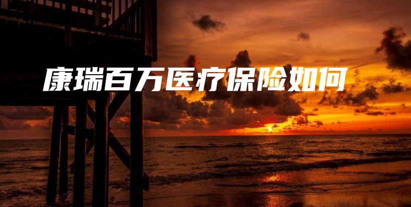 康瑞百万医疗保险如何-PLB