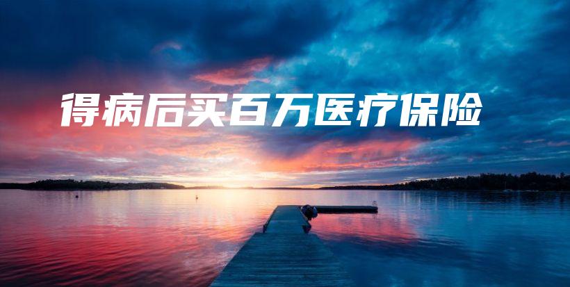 得病后买百万医疗保险-PLB