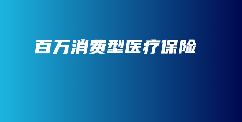 百万消费型医疗保险-PLB
