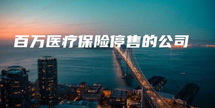 百万医疗保险停售的公司-PLB