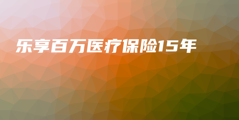 乐享百万医疗保险15年-PLB