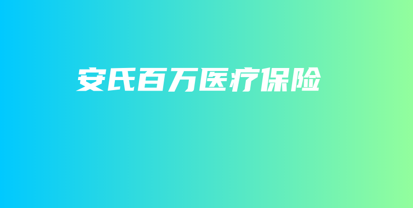 安氏百万医疗保险-PLB