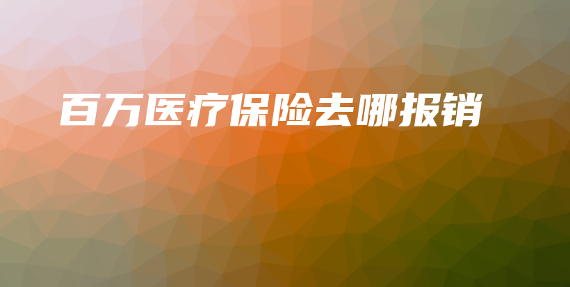 百万医疗保险去哪报销-PLB