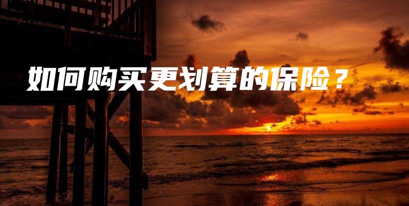 如何购买更划算的保险？-PLB