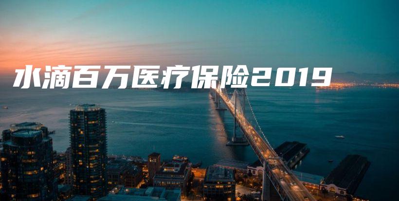水滴百万医疗保险2019-PLB