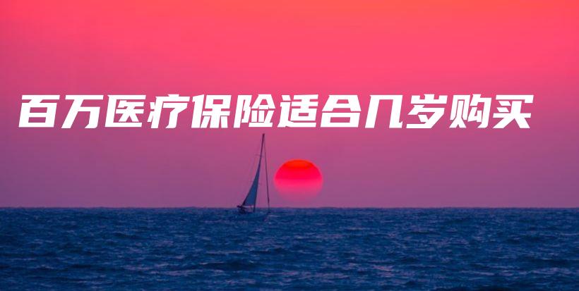 百万医疗保险适合几岁购买-PLB