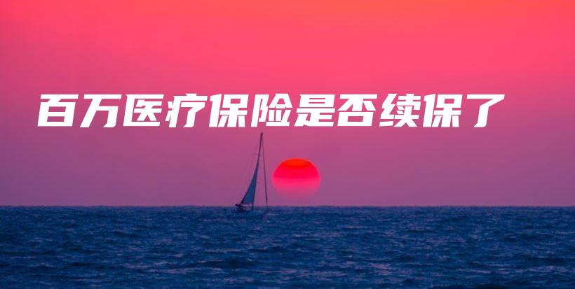 百万医疗保险是否续保了-PLB