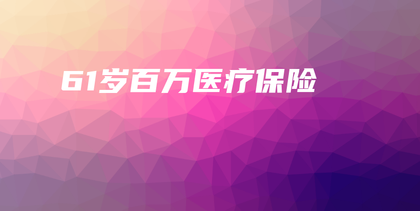 61岁百万医疗保险-PLB