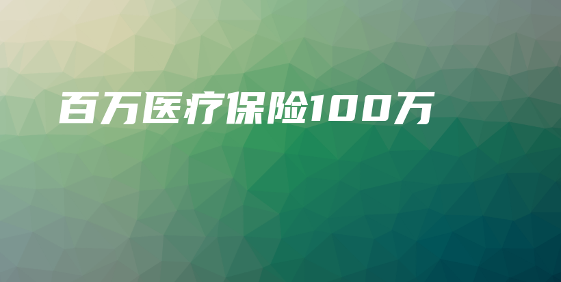 百万医疗保险100万-PLB
