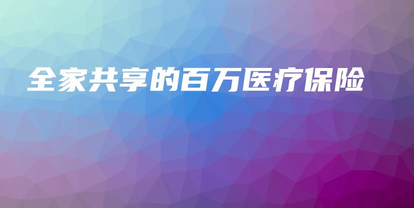 全家共享的百万医疗保险-PLB