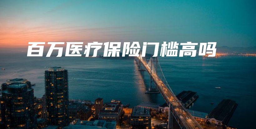 百万医疗保险门槛高吗-PLB
