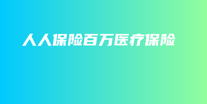 人人保险百万医疗保险-PLB