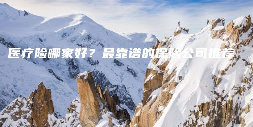 医疗险哪家好？最靠谱的保险公司推荐-PLB