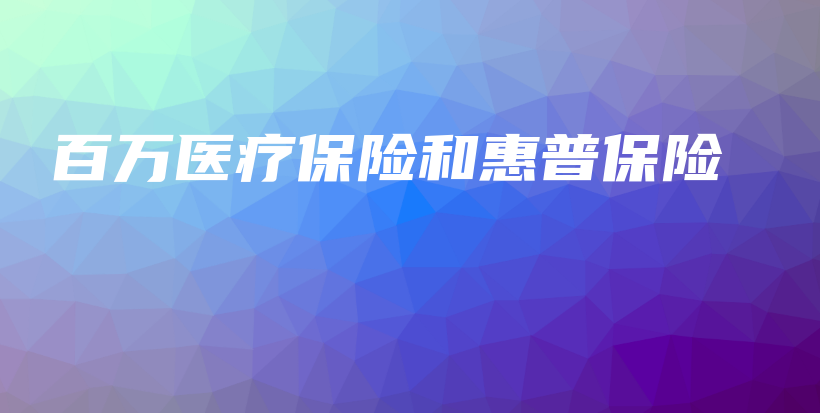 百万医疗保险和惠普保险-PLB