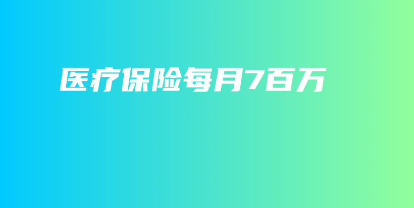 医疗保险每月7百万-PLB