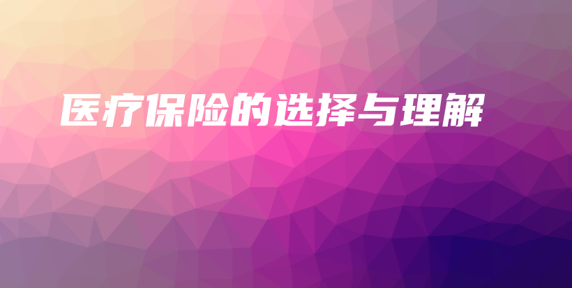 医疗保险的选择与理解-PLB