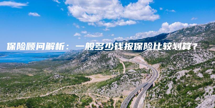 保险顾问解析：一般多少钱报保险比较划算？-PLB