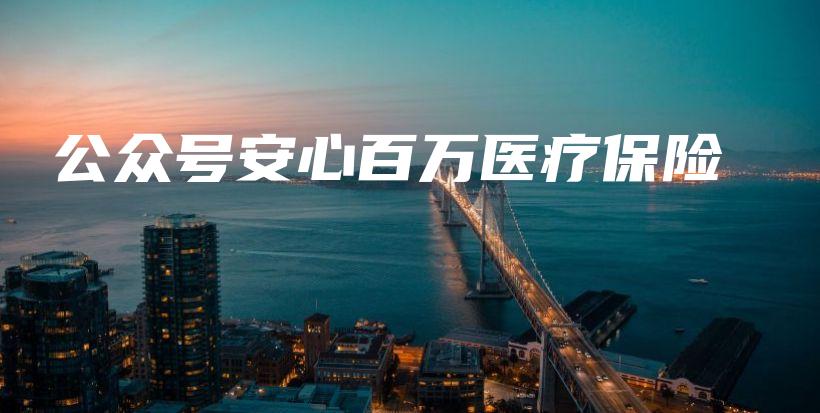 公众号安心百万医疗保险-PLB