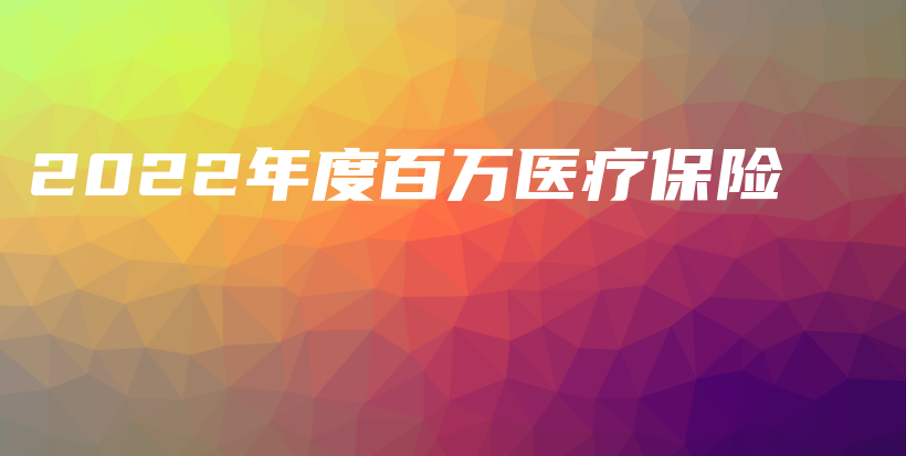 2022年度百万医疗保险-PLB