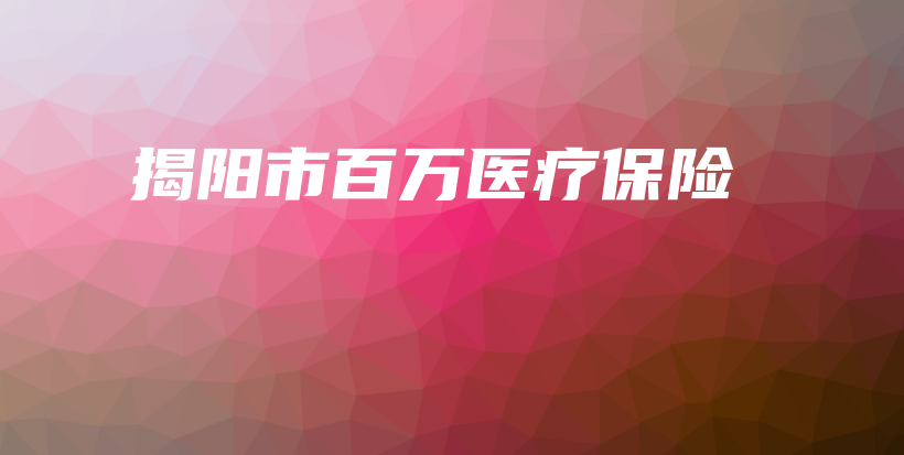 揭阳市百万医疗保险-PLB