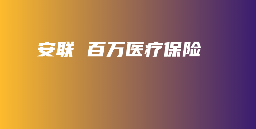 安联 百万医疗保险-PLB