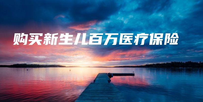 购买新生儿百万医疗保险-PLB