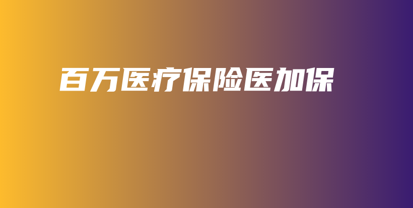 百万医疗保险医加保-PLB