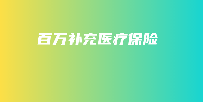 百万补充医疗保险-PLB