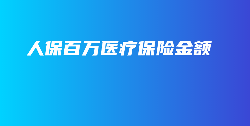 人保百万医疗保险金额-PLB