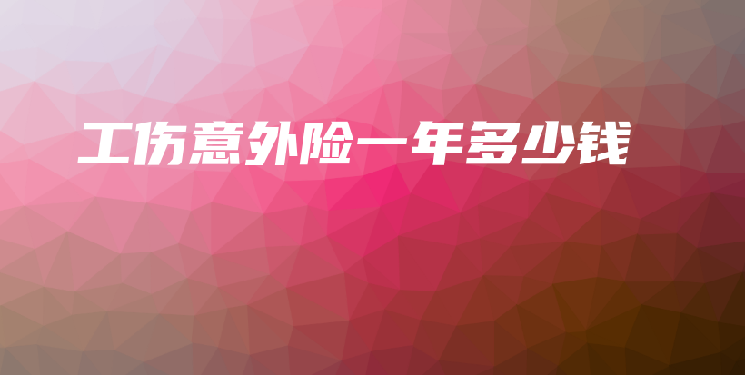 工伤意外险一年多少钱-PLB