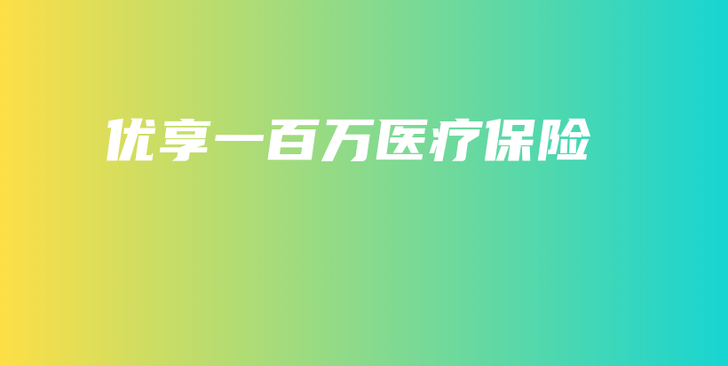 优享一百万医疗保险-PLB