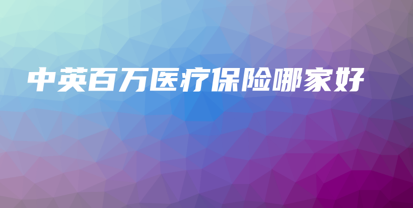 中英百万医疗保险哪家好-PLB