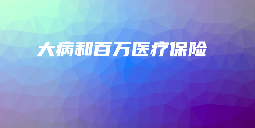 大病和百万医疗保险-PLB