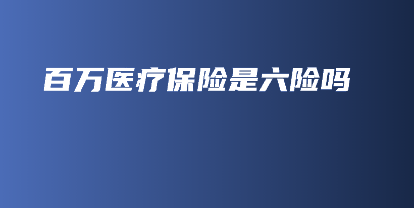 百万医疗保险是六险吗-PLB