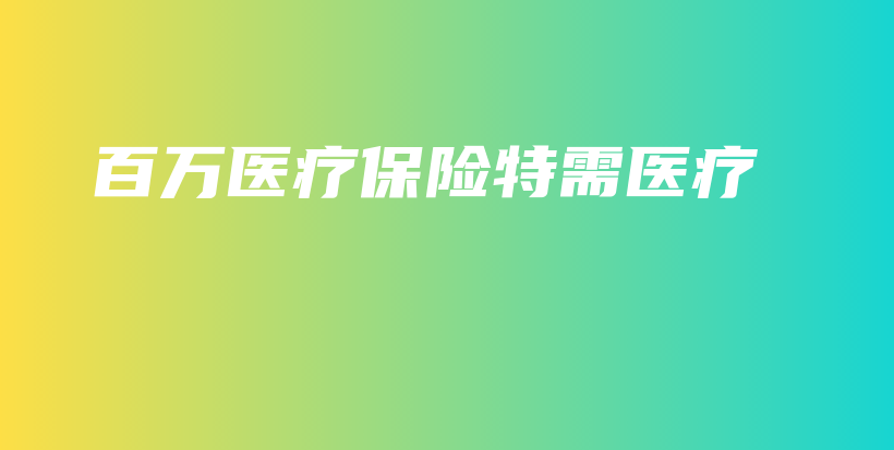 百万医疗保险特需医疗-PLB