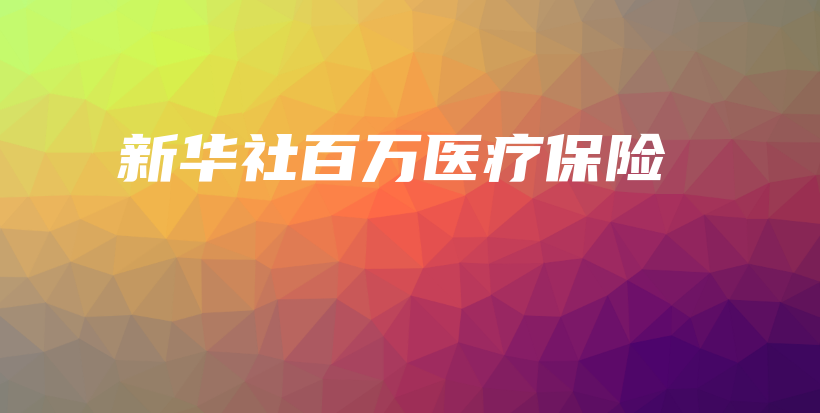 新华社百万医疗保险-PLB