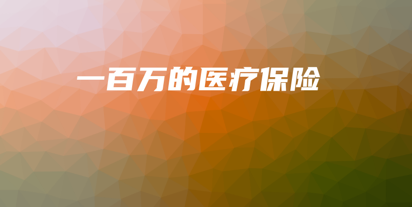 一百万的医疗保险-PLB