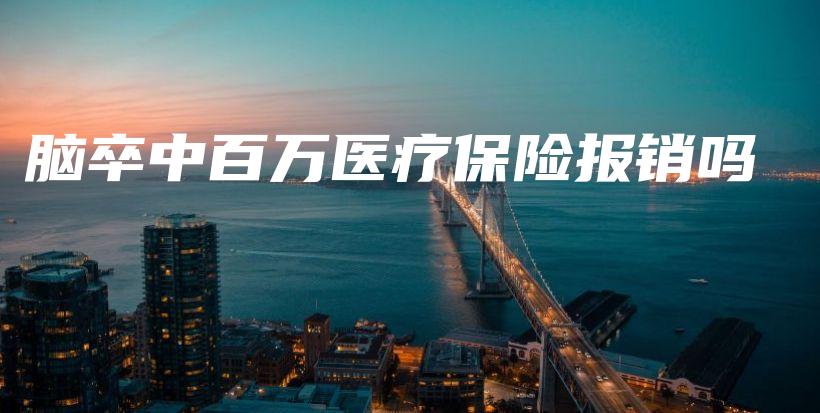 脑卒中百万医疗保险报销吗-PLB