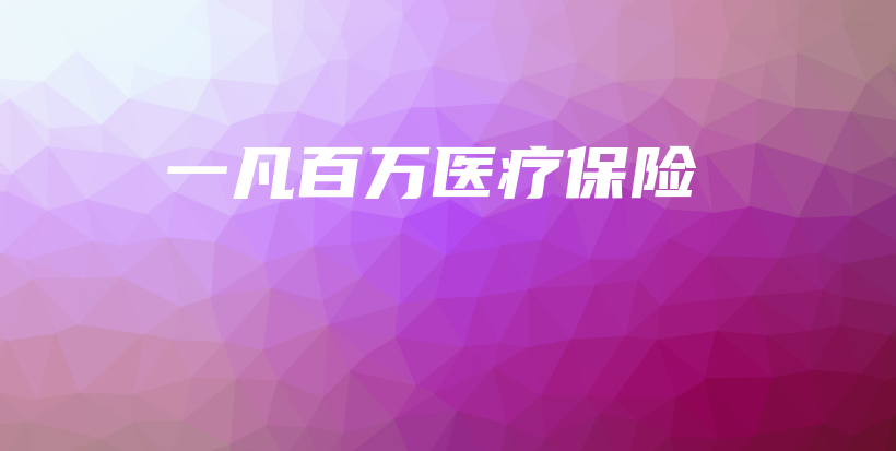 一凡百万医疗保险-PLB