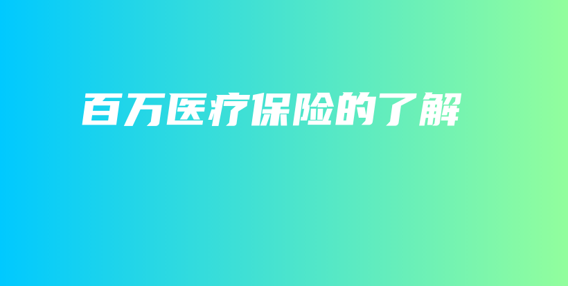 百万医疗保险的了解-PLB